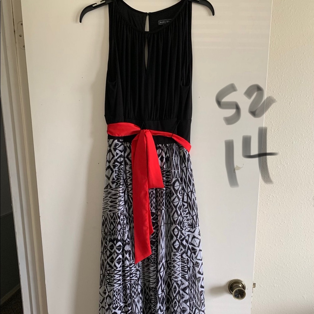 Black and white dress